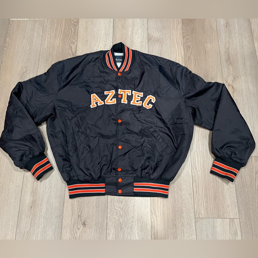 Holloway Embroidered Aztec Varsity Jacket size XXL
